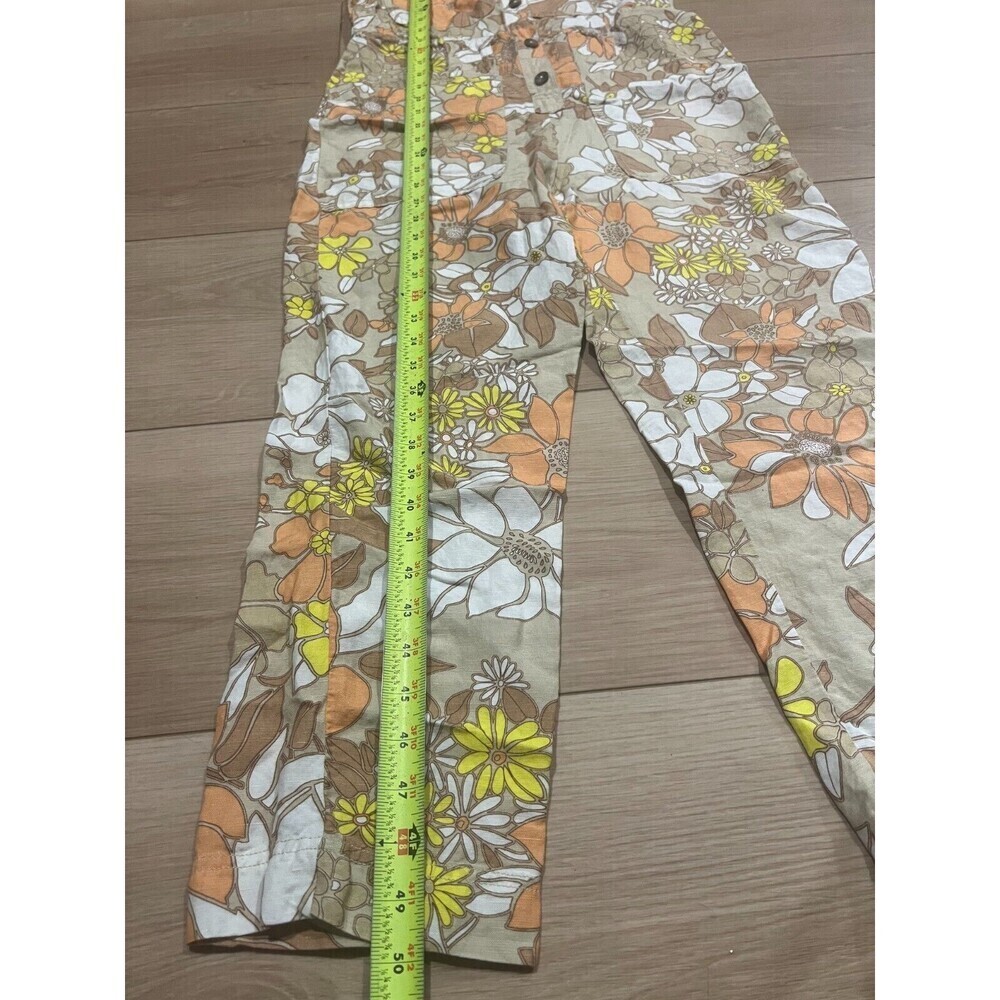 Current Air Sleeveless Utility Button Down Jumpsuit Womens Size XS Multi Boho - Picture 4 of 10